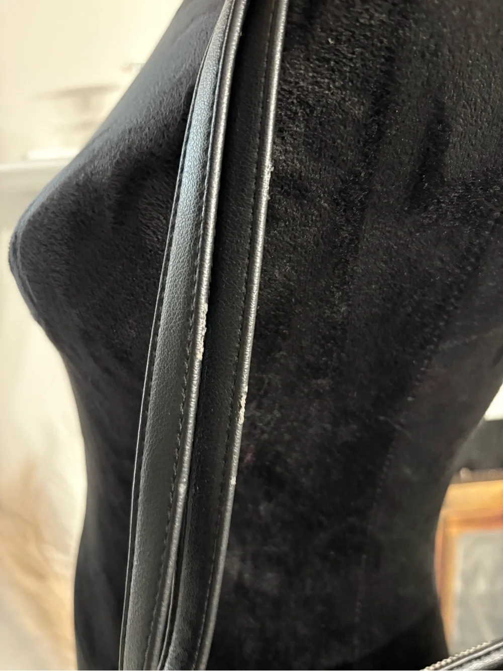 Juicy Couture Black and Beige Logo Messenger Bag